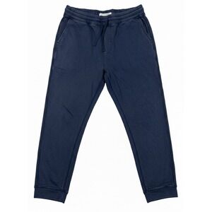 Outerknown Mens Sweatpants Blue SzXL Hemp Organic Slash Pocket Drawstring Active